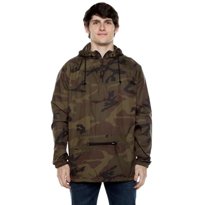 Unisex Nylon Packable Pullover Anorak Jacket Thumbnail