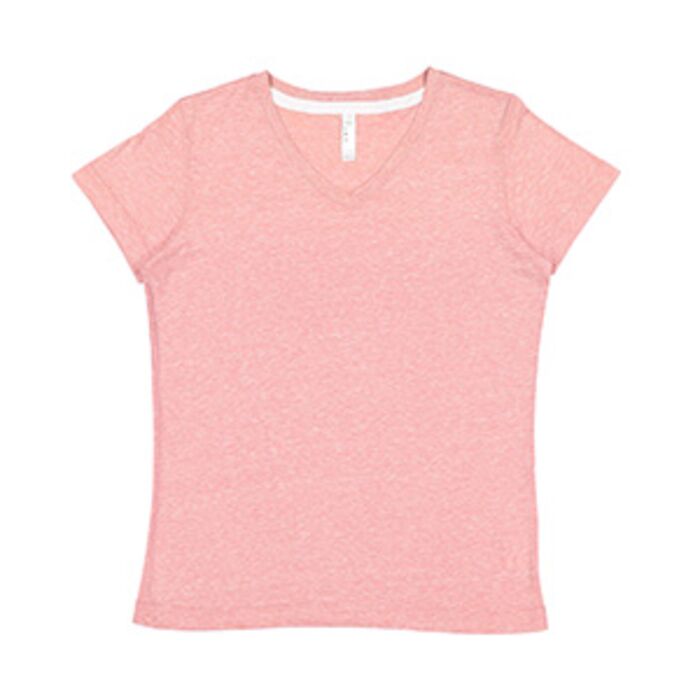 Ladies' V-Neck Harborside Melange Jersey T-Shirt Thumbnail