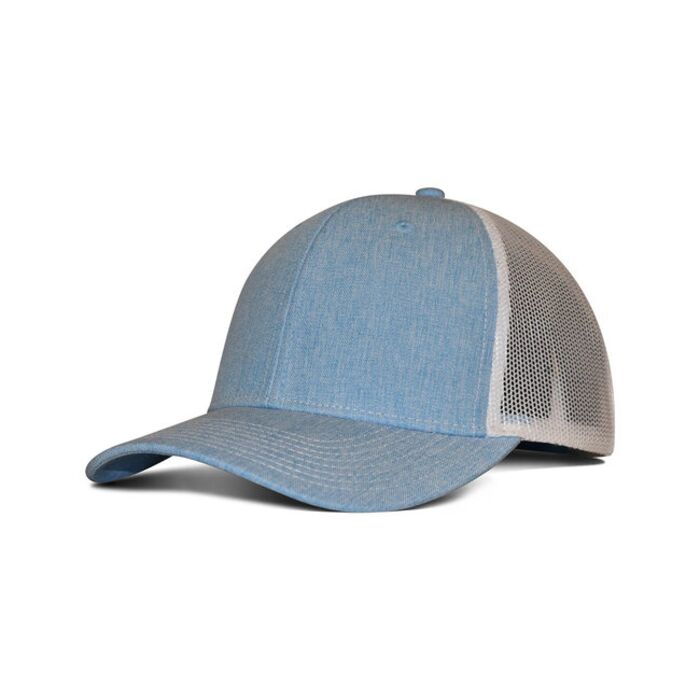 Heathered Cotton Polyester Trucker Hat Thumbnail