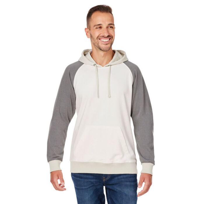 Unisex Vintage Tricolor Hooded Sweatshirt Thumbnail