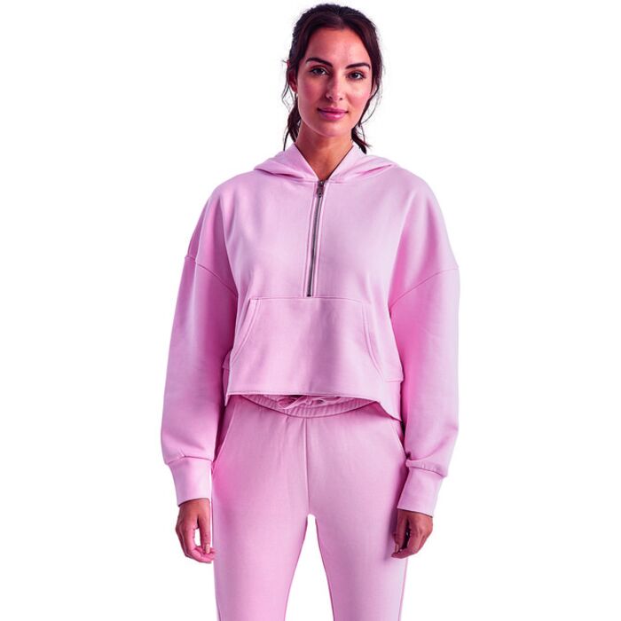 Ladies' Alice Half-Zip Hooded Sweatshirt Thumbnail