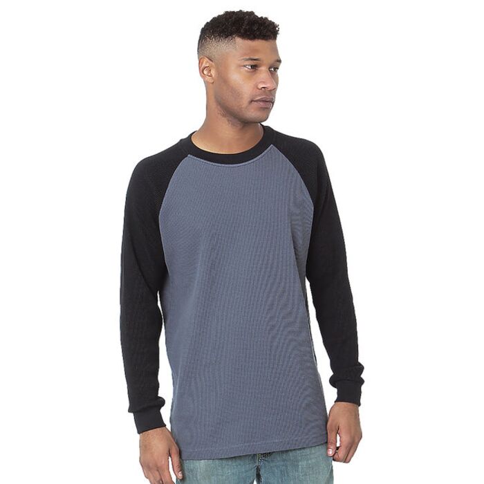 Men's USA Made Heavyweight Waffle Knit Thermal Raglan Shirt Thumbnail