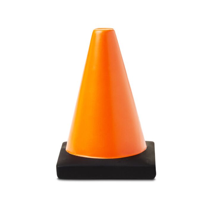 Construction Traffic Cone Shape Stress Ball Thumbnail