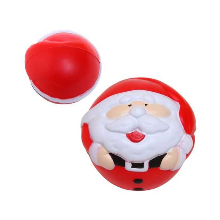 Holiday Christmas Santa Shape Stress Ball Thumbnail