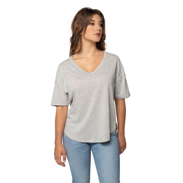 Ladies' Happy Jersey V-Neck Thumbnail