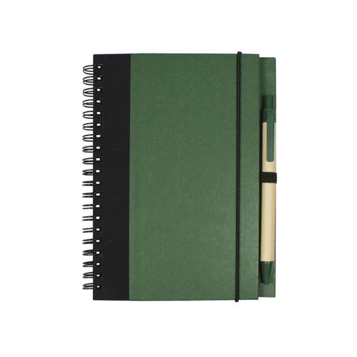 Contrast Paperboard Spiral Notebook & Pen 5.5" X 7.125" Thumbnail