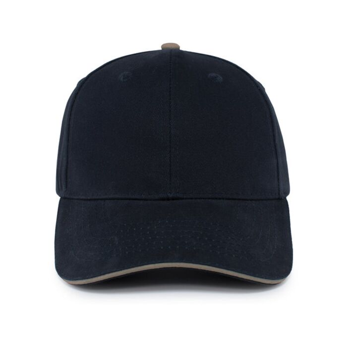 Brushed Twill Cap With Sandwich Bill Thumbnail