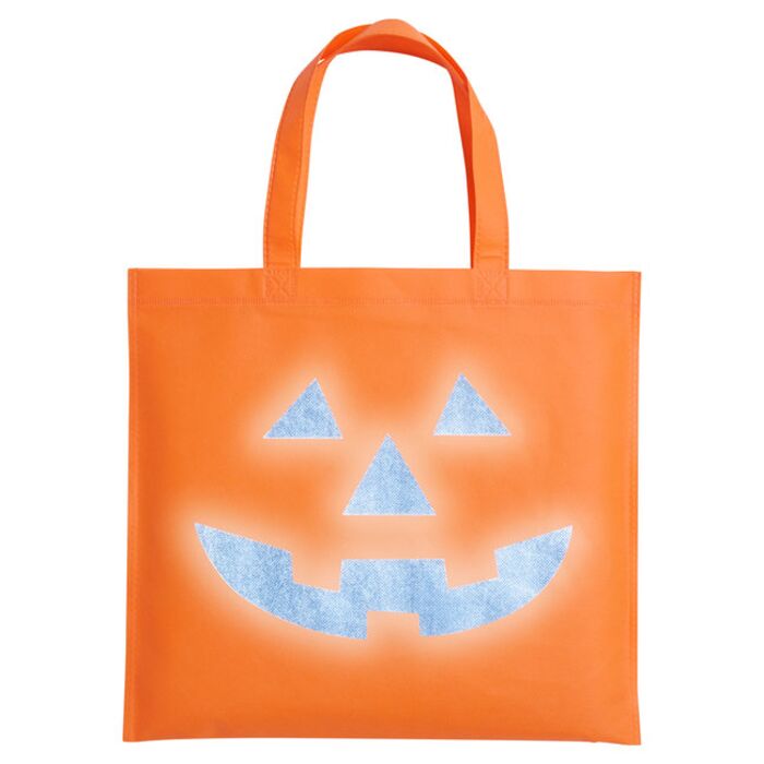 Halloween Pumpkin Reflective Tote Bag Thumbnail