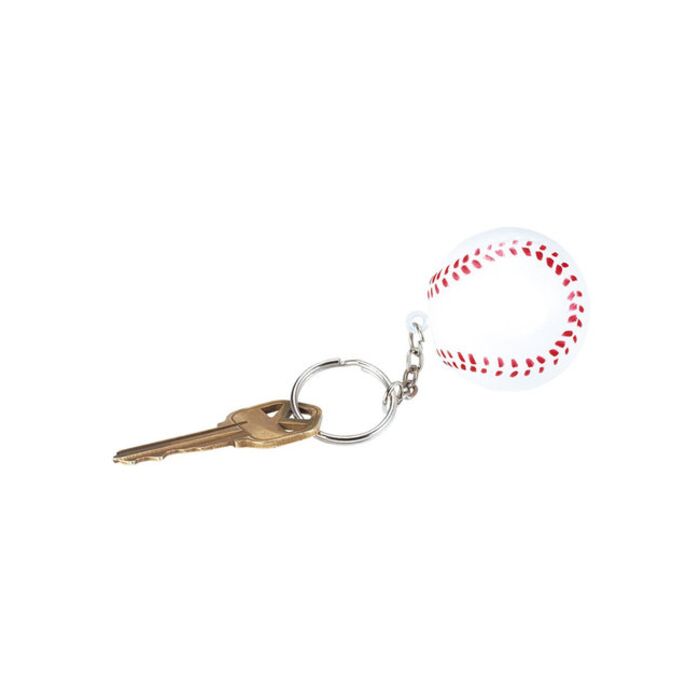 Baseball Shape Stress Ball Keychain Thumbnail