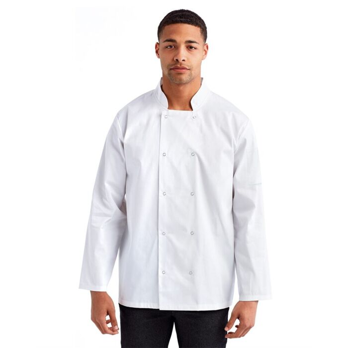 Unisex Ten Studded Front Chef Coat Thumbnail
