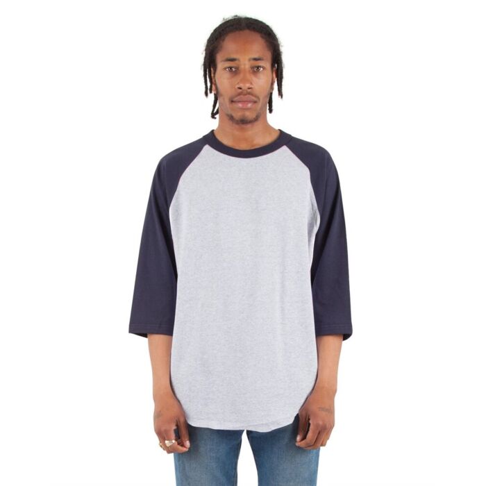Unisex Three-Quarter Sleeve Raglan T-Shirt Thumbnail