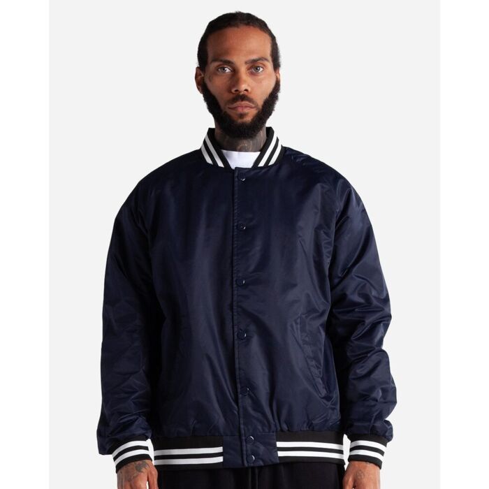 Unisex Collared Varsity Jacket Thumbnail