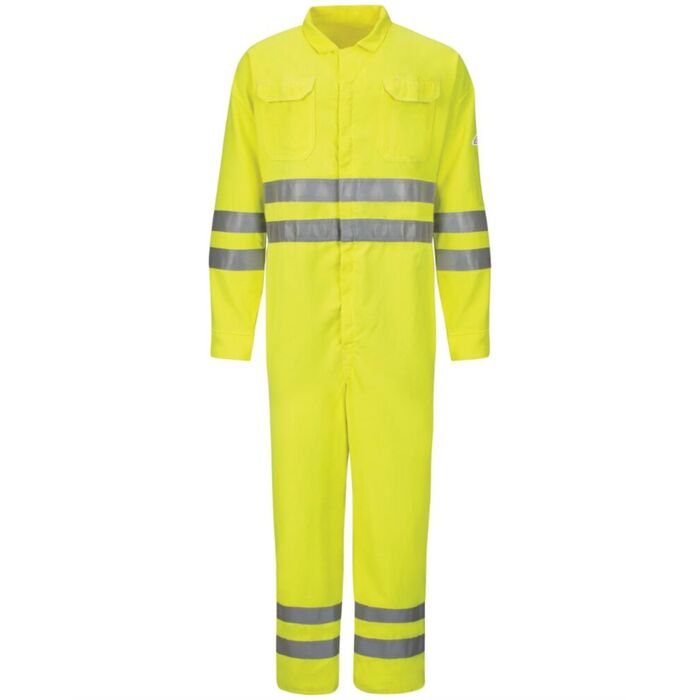Men's Tall Hi-Vis Deluxe Coverall with Reflective Trim - CoolTouch® 2 - 7 oz. Thumbnail