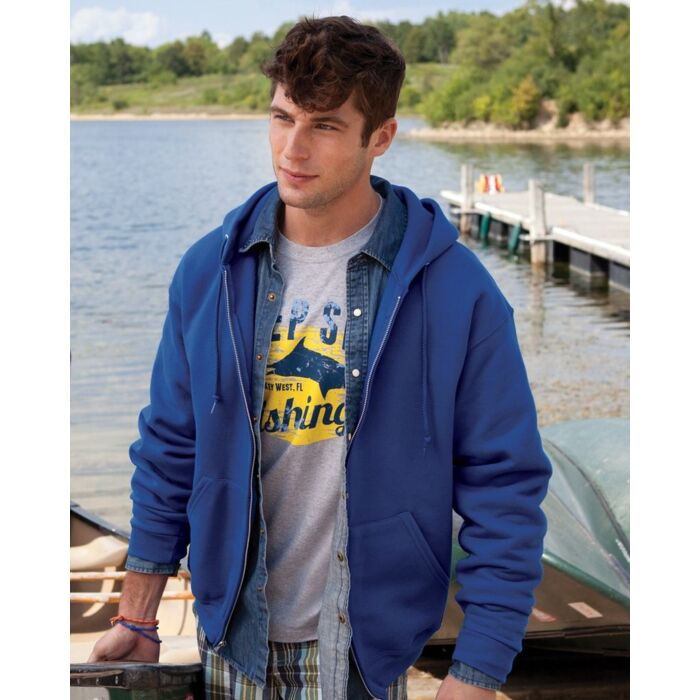 Unisex Super Sweats NuBlend® Full-Zip Hooded Sweatshirt Thumbnail