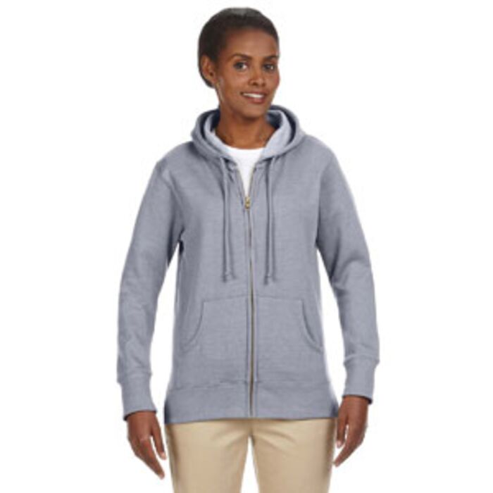 Ladies' Heathered Full-Zip Hooded Sweatshirt Thumbnail