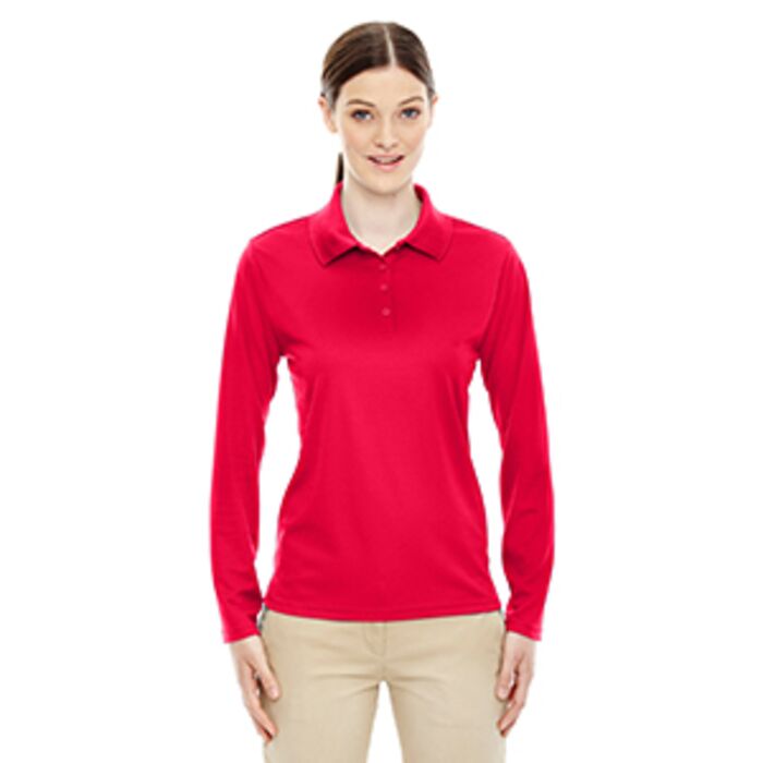 Ladies' Pinnacle Performance Long-Sleeve Piqué Polo Thumbnail
