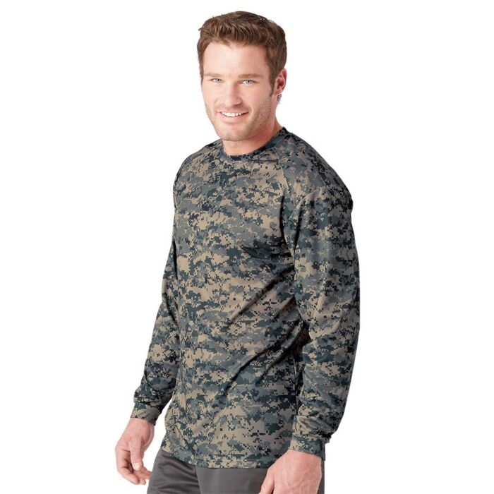 Men's Digital Camo Long Sleeve T-Shirt Thumbnail