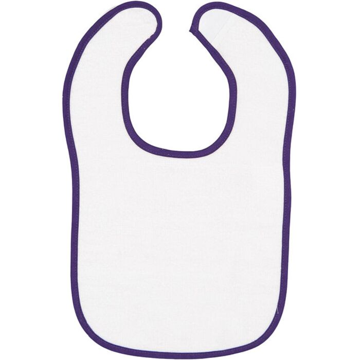 Infant Contrast Trim Terry Bib Thumbnail
