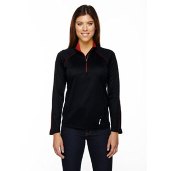 Ladies' Radar Quarter-Zip Performance Long-Sleeve Top Thumbnail