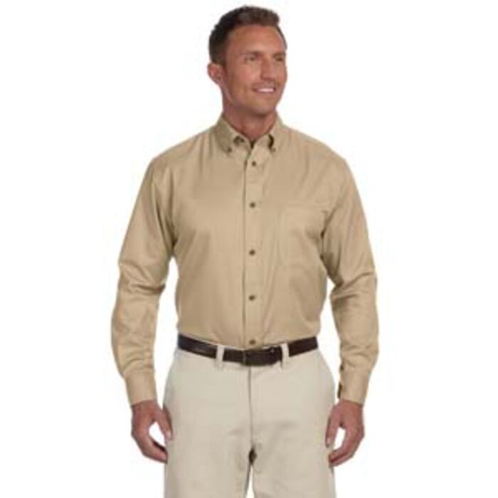 Men's Tall Easy Blend™ Long-Sleeve Twill Shirt with Stain-Release Thumbnail