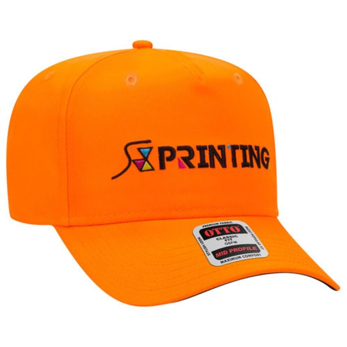 OTTO CAP 5 Panel Mid Profile Baseball Cap Thumbnail