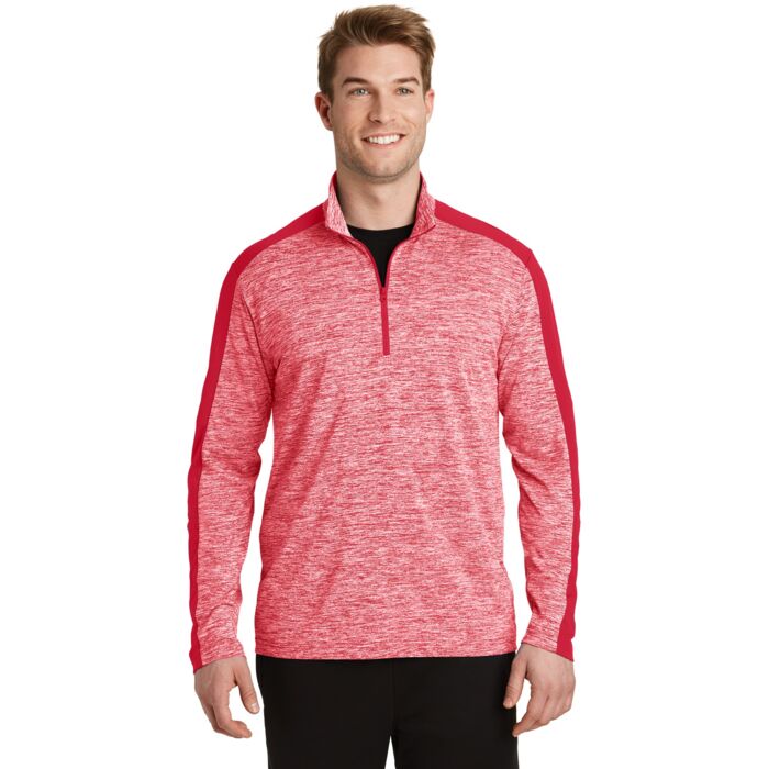 PosiCharge ® Electric Heather Colorblock 1/4 Zip Pullover Thumbnail