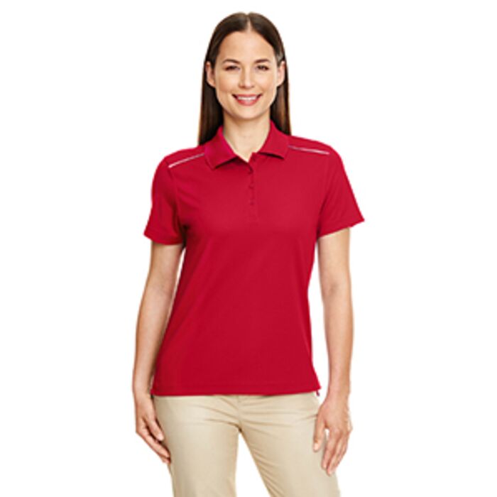 Ladies' Radiant Performance Piqué Polo with Reflective Piping Thumbnail