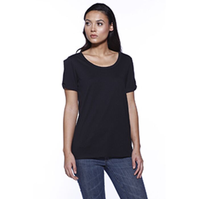 Ladies' CVC Twist Sleeve Top Thumbnail