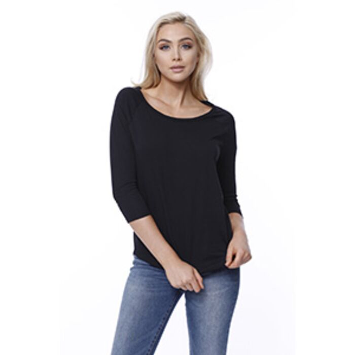 Ladies' CVC Long-Sleeve Raglan Thumbnail