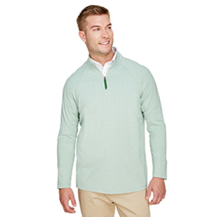 CrownLux Performance® Men's Clubhouse Micro-Stripe Quarter-Zip Thumbnail