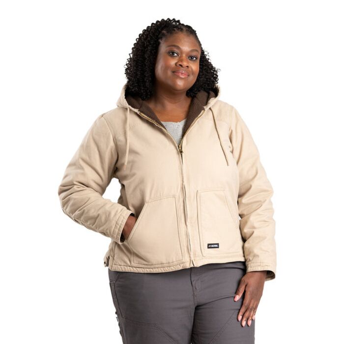Ladies' Softstone Hooded Coat Thumbnail