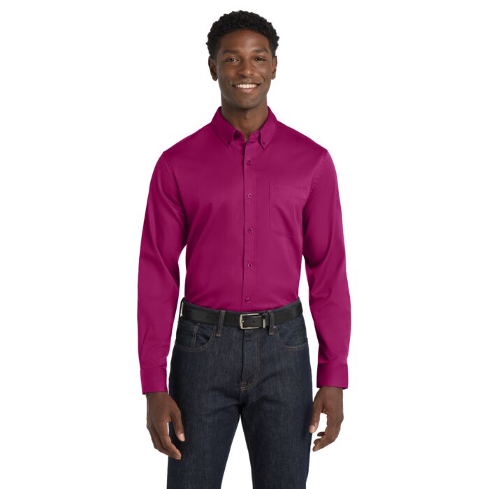 Long Sleeve SuperPro React Twill Shirt Thumbnail