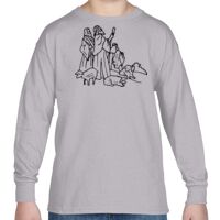 Heavy Cotton™ Youth 5.3 oz. Long-Sleeve T-Shirt Thumbnail
