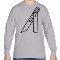 Heavy Cotton™ Youth 5.3 oz. Long-Sleeve T-Shirt Thumbnail