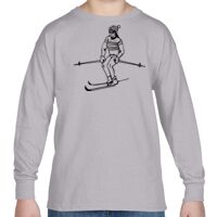 Heavy Cotton™ Youth 5.3 oz. Long-Sleeve T-Shirt Thumbnail