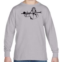 Heavy Cotton™ Youth 5.3 oz. Long-Sleeve T-Shirt Thumbnail