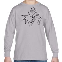 Heavy Cotton™ Youth 5.3 oz. Long-Sleeve T-Shirt Thumbnail