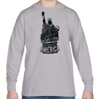 Heavy Cotton™ Youth 5.3 oz. Long-Sleeve T-Shirt Thumbnail