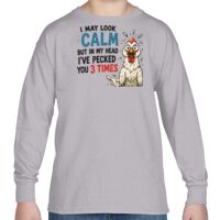Heavy Cotton™ Youth 5.3 oz. Long-Sleeve T-Shirt Thumbnail