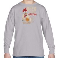 Heavy Cotton™ Youth 5.3 oz. Long-Sleeve T-Shirt Thumbnail