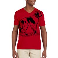 Softstyle® 4.5 oz. V-Neck T-Shirt Thumbnail