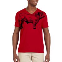 Softstyle® 4.5 oz. V-Neck T-Shirt Thumbnail