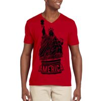 Softstyle® 4.5 oz. V-Neck T-Shirt Thumbnail