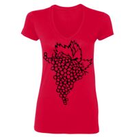 SoftStyle® Ladies' 4.5 oz. Junior Fit V-Neck T-Shirt Thumbnail