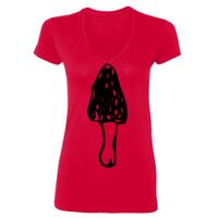 SoftStyle® Ladies' 4.5 oz. Junior Fit V-Neck T-Shirt Thumbnail