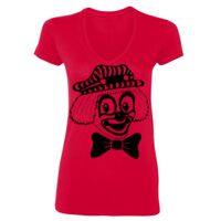 SoftStyle® Ladies' 4.5 oz. Junior Fit V-Neck T-Shirt Thumbnail