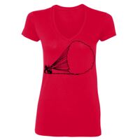 SoftStyle® Ladies' 4.5 oz. Junior Fit V-Neck T-Shirt Thumbnail