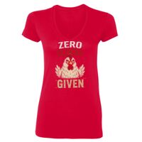 SoftStyle® Ladies' 4.5 oz. Junior Fit V-Neck T-Shirt Thumbnail